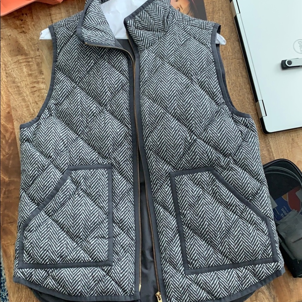 EUC JCREW herringbone vest